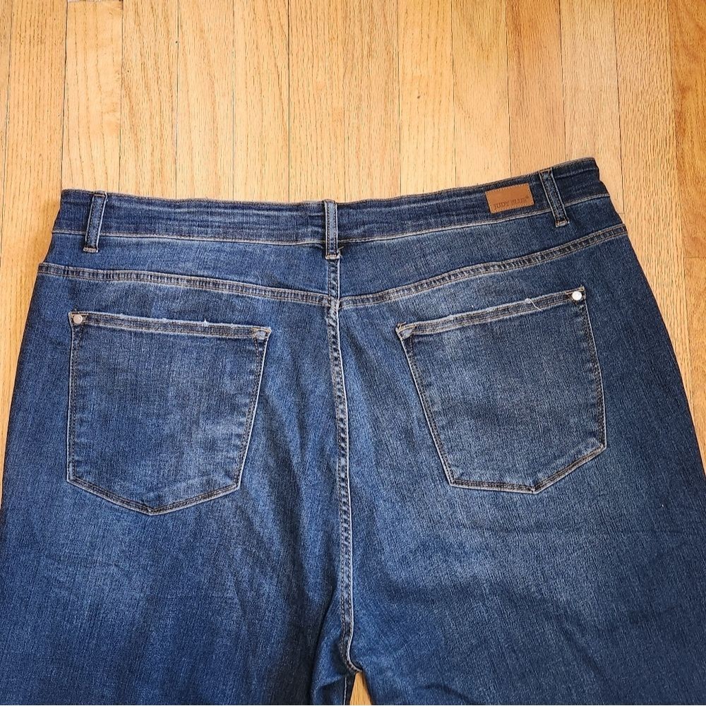 JUDY BLUE boyfriend High rise Jeans Size 24W Button fly - Picture 2 of 6